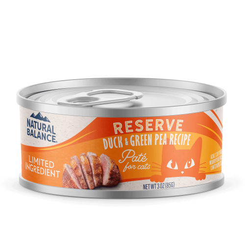 Natural Balance LID 3oz [DUCK & Green Pea Recipe] Pate for Cats 雪山牌 肉醬罐 單一蛋白配方 成貓主食 鴨肉青豆配方 (00672)